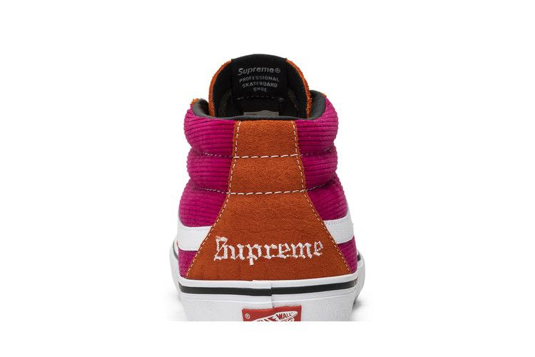 Кроссовки Vans Supreme x Sk8 Mid Pro 'Corduroy Croc'