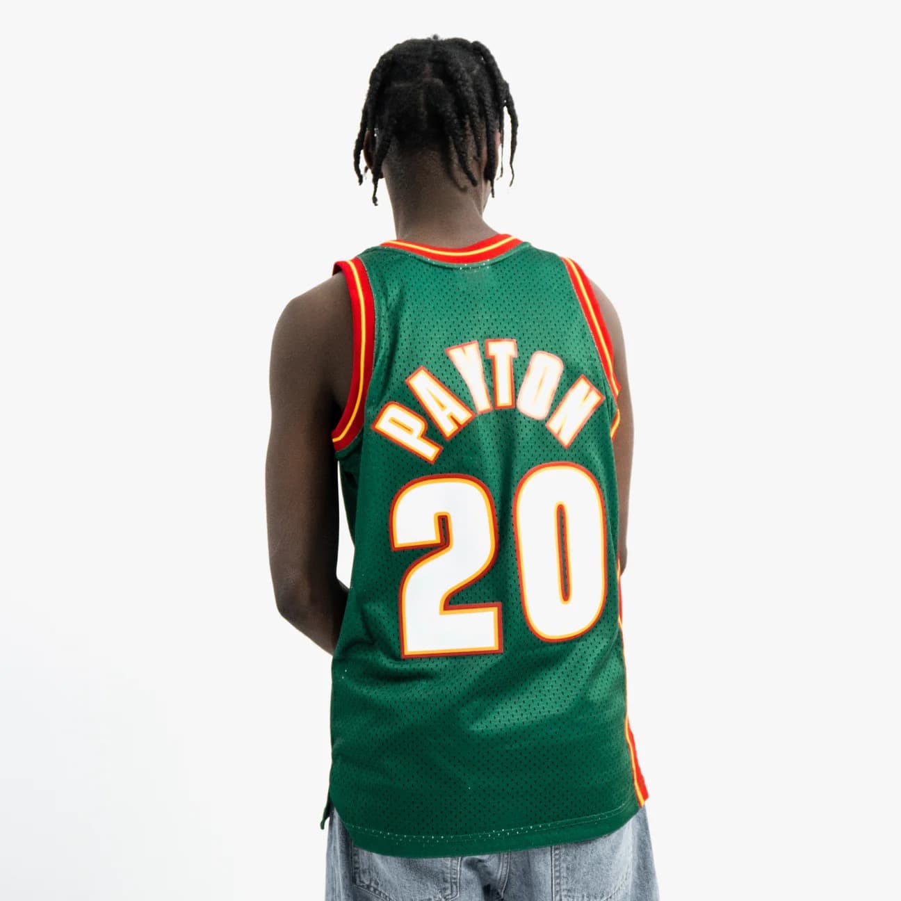 Баскетбольная джерси 1995-96 Seattle Supersonics Gary Payton #20 Swingman Hardwood Classics Green Jersey