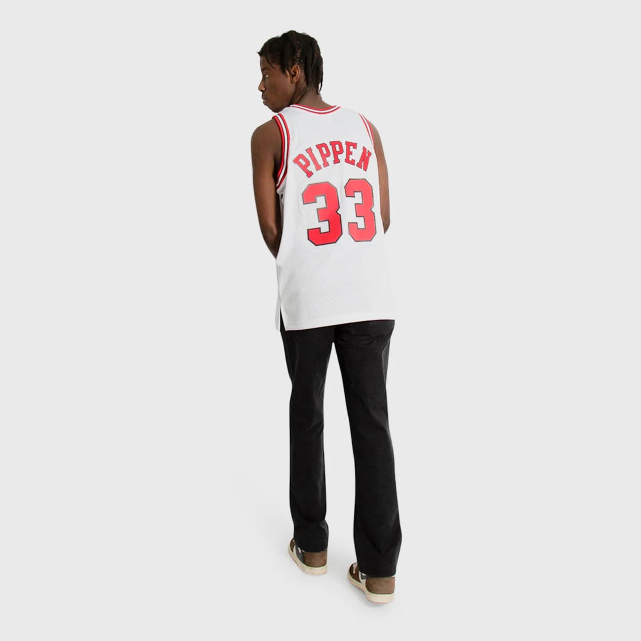 Баскетбольная джерси 1997-1998 Chicago Bulls Scottie Pippen #33 Swingman Hardwood Classic White Jersey