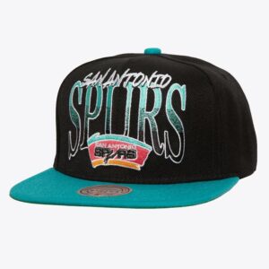 Mitchell-Ness-Black-San-Antonio-Spurs-Hardwood-Classics-Rise-Up-Snapback-Hat-300x300