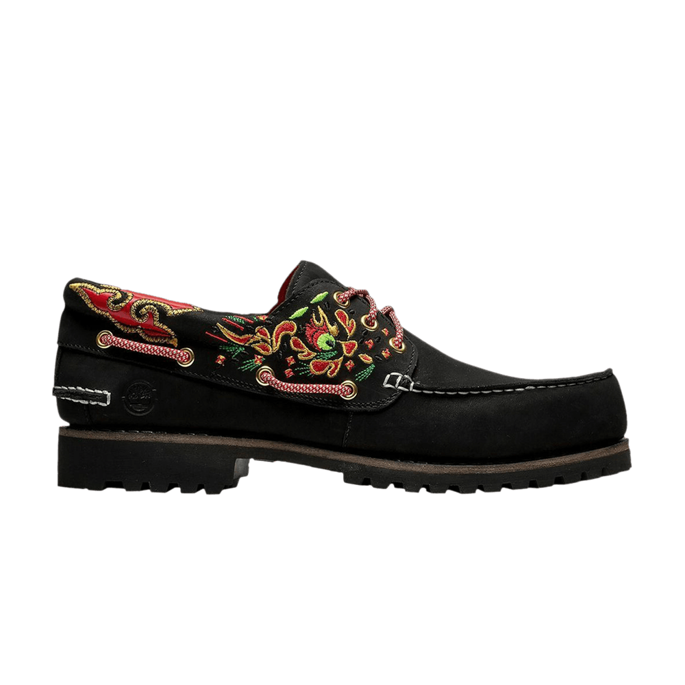 Кроссовки CLOT x Timberland Wmns 3-Eye Lug Handsewn Boat 'Black'