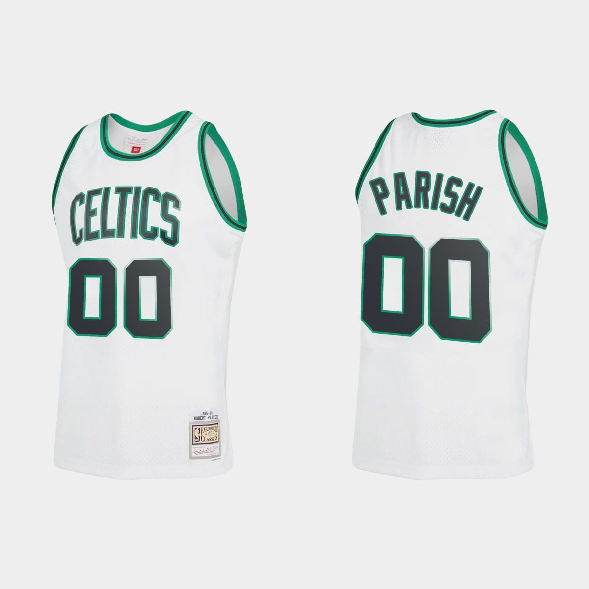 Баскетбольная джерси Boston Celtics #00 Robert Parish Hardwood Classics Reload 2.0 White Jersey