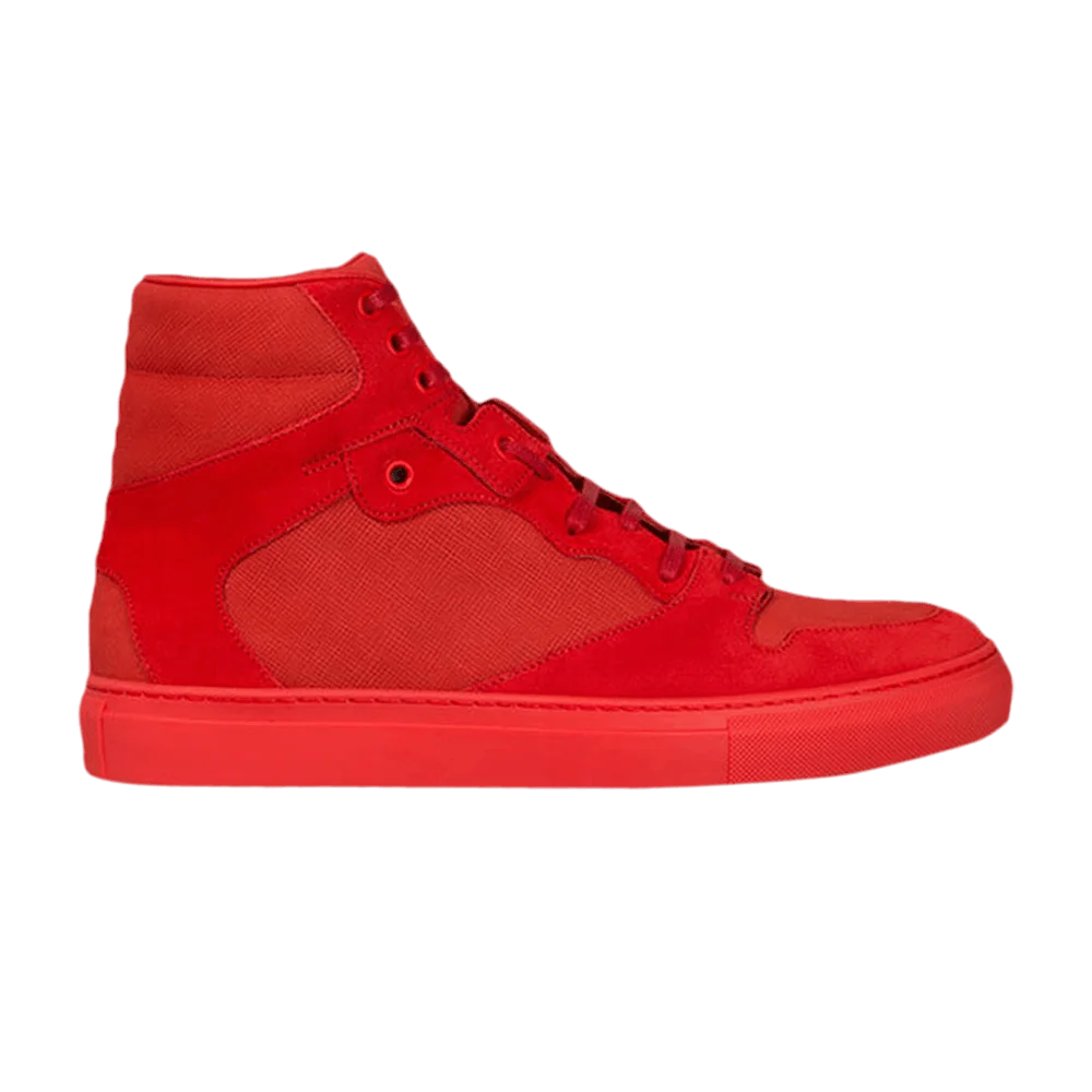 Кроссовки Balenciaga Monochrome Nubuck High 'Rouge'