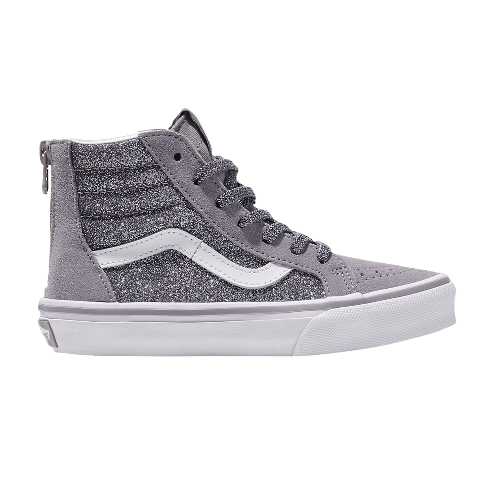 Кроссовки Vans Sk8-Hi Zip Kids 'Glitter - Gunmetal Grey'