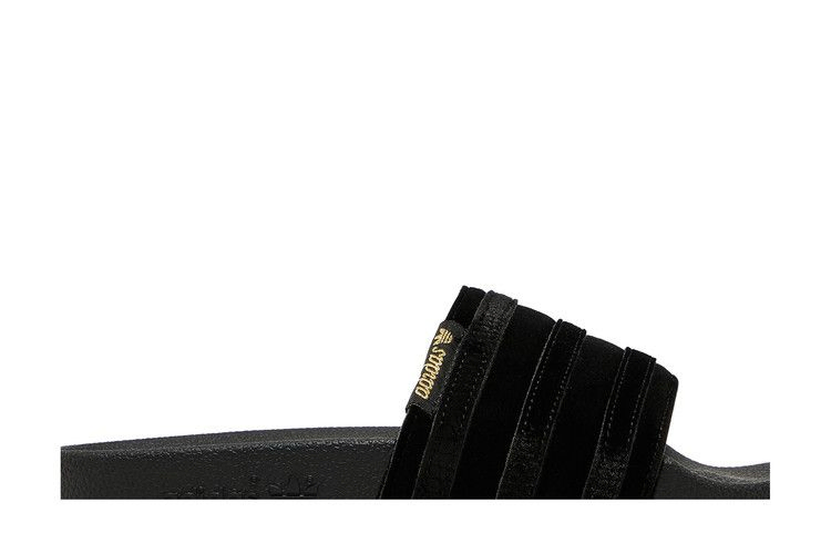 Adidas Wmns Adilette Slide 'Black Gold Metallic'