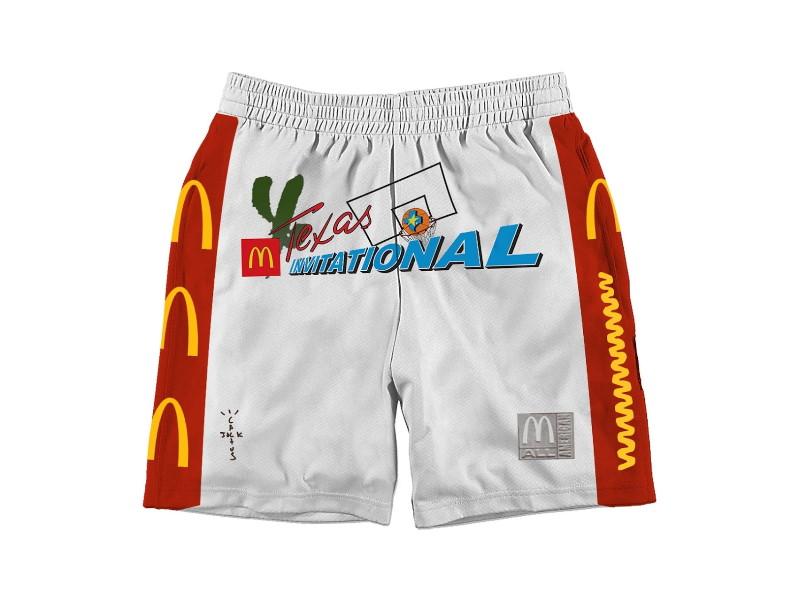 Спортивные шорты Travis Scott x McDonald’s Cactus Jack All American Shorts White