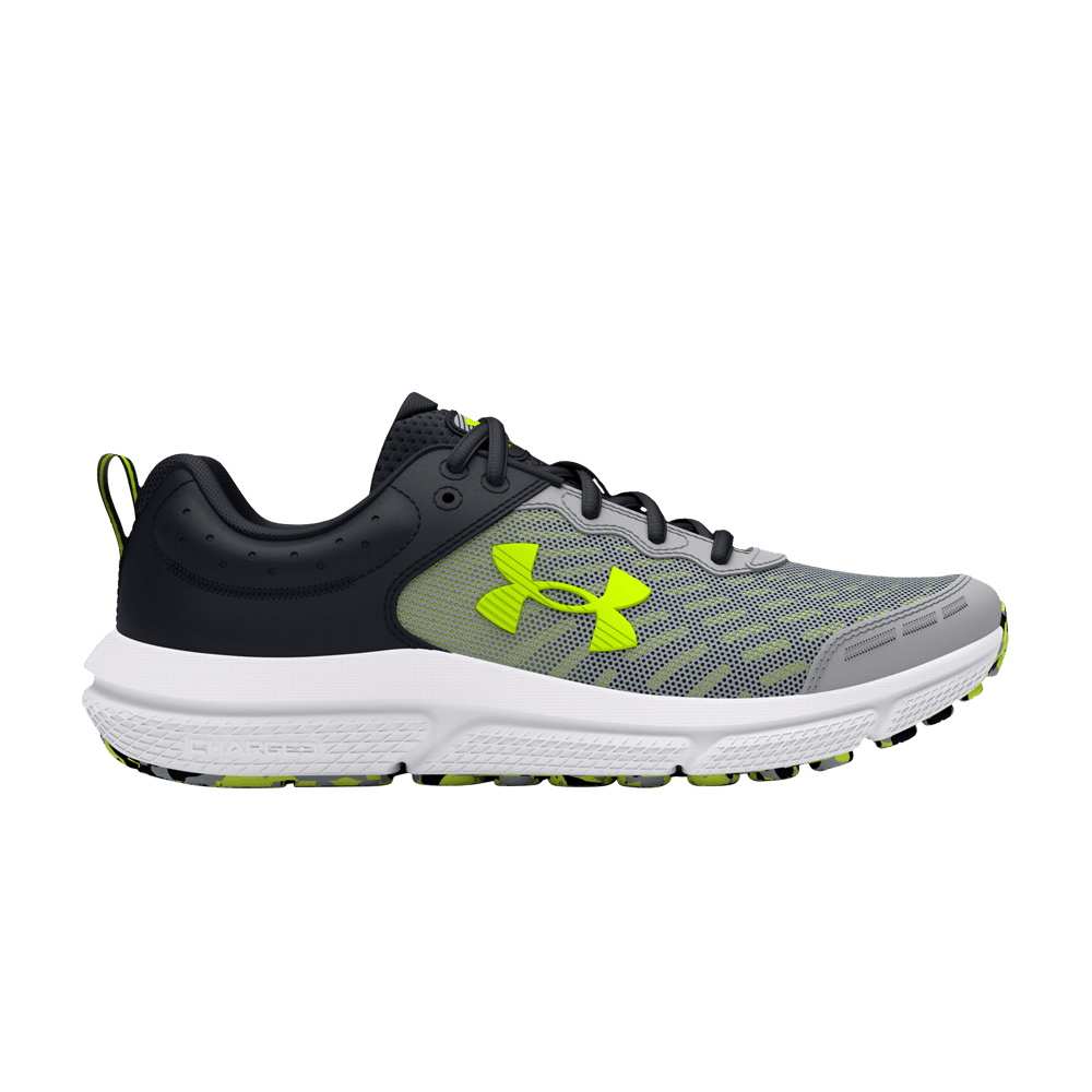 Кроссовки Under Armour Assert 10 AC GS 'Mod Grey High Vis Yellow'