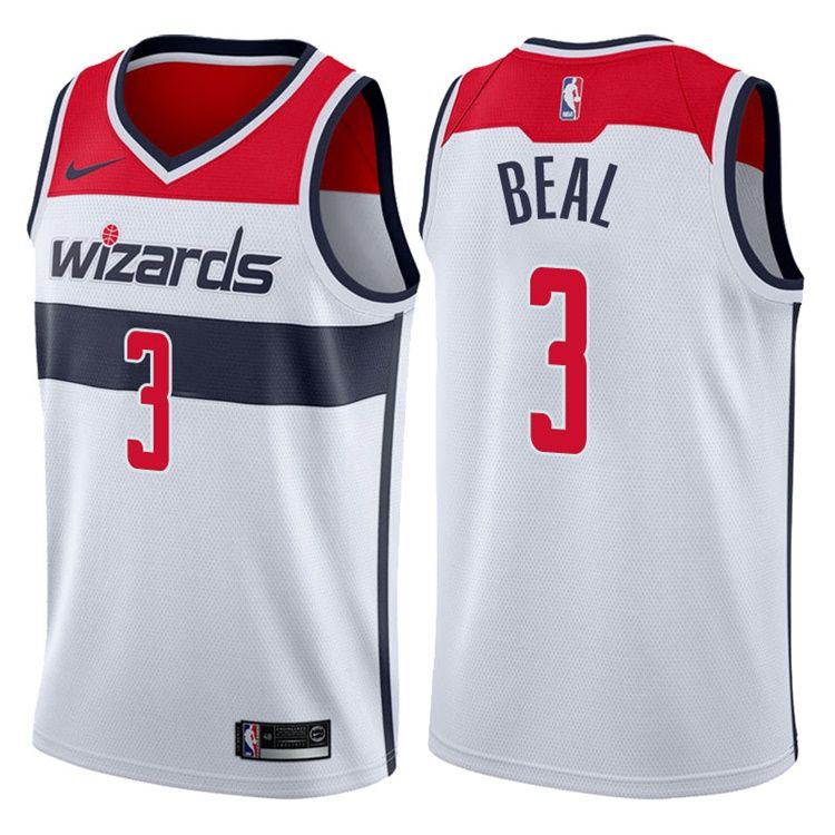 Баскетбольная джерси 2017-18 Bradley Beal Washington Wizards #3 Association White