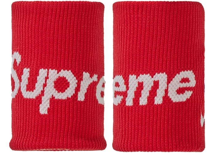 Напульсник Supreme x Nike NBA Wristbands (Pack Of 2) Red