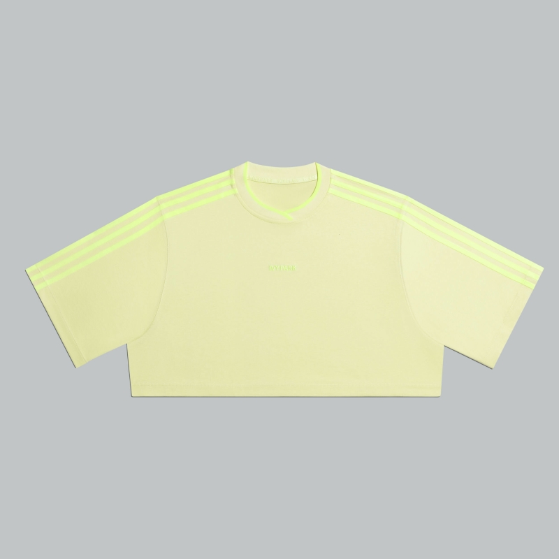 Футболка adidas Ivy Park 3-Stripes Crop Tee Yellow Tint