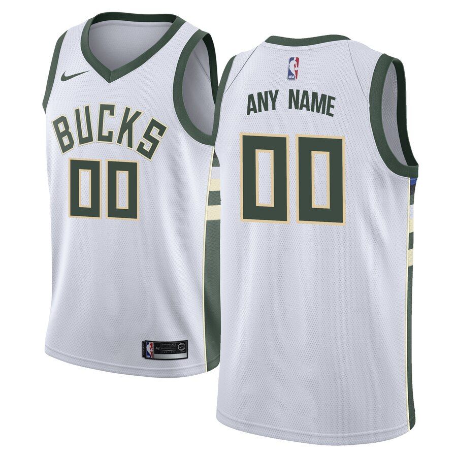 Баскетбольная джерси 2019-20 Milwaukee Bucks Swingman Custom White Association Edition