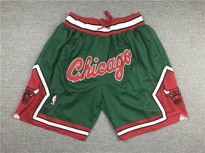 Спортивные шорты 2019 Just Don Chicago Bulls Shorts Green