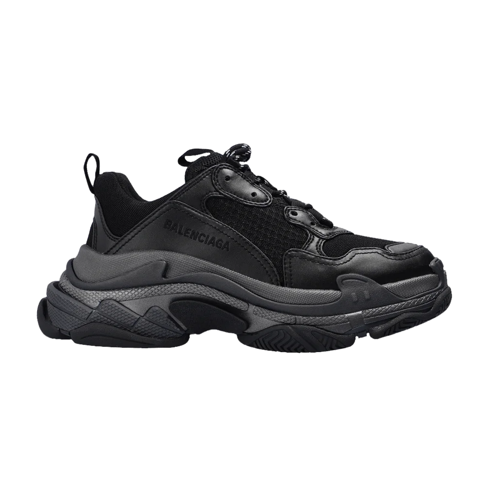 Krossovki-Balenciaga-Wmns-Triple-S-Sneaker-Black