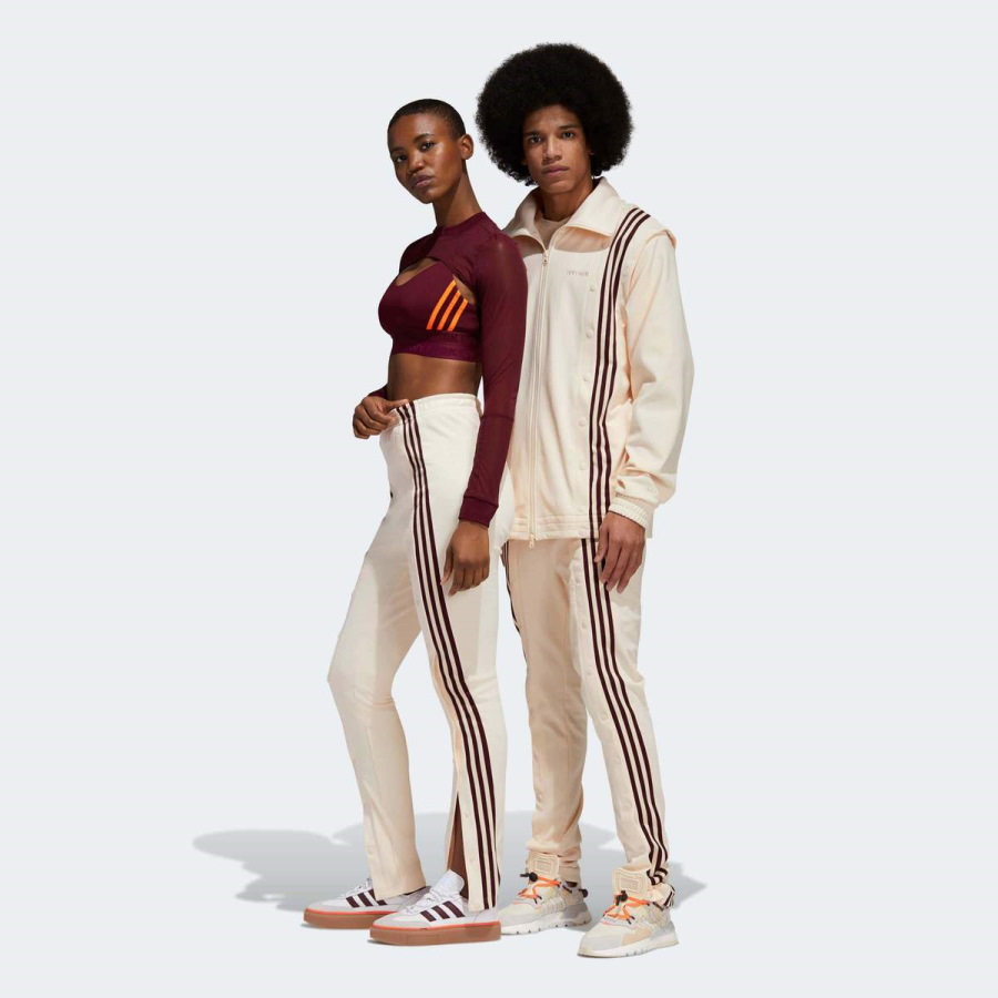Спортивные штаны adidas Ivy Park Snap Track Pants Ecru Tint/Maroon