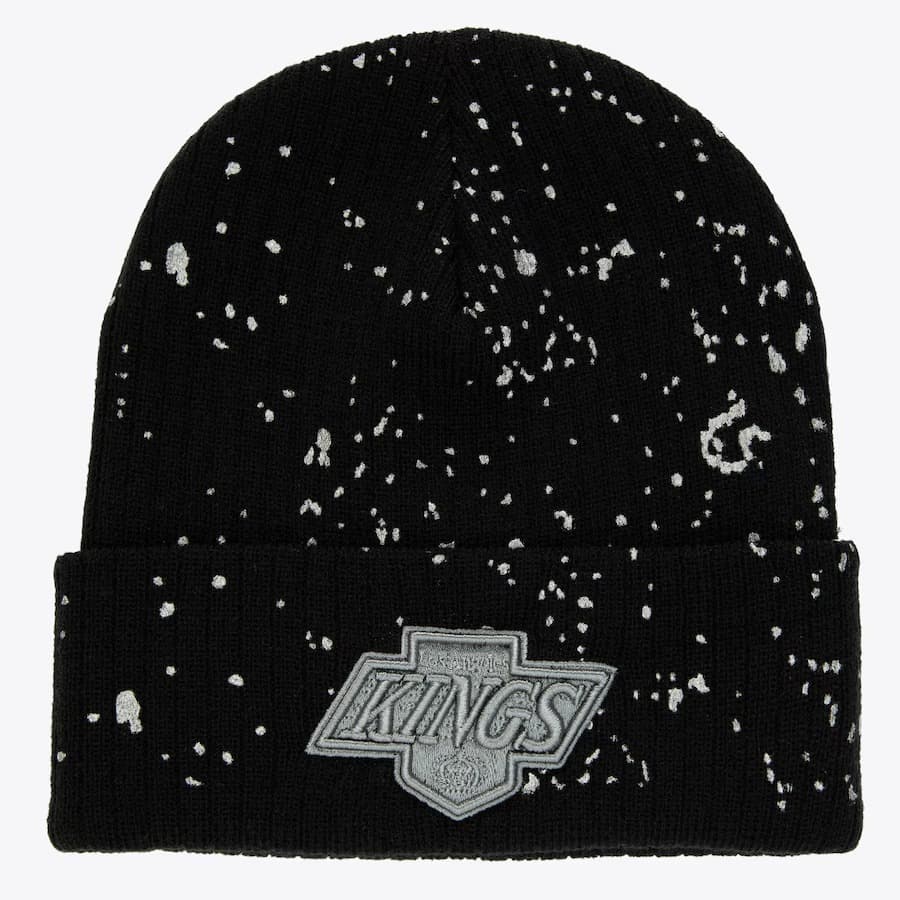 Шапка Mitchell & Ness Black Los Angeles Kings Nep Vintage Cuffed Knit Hat