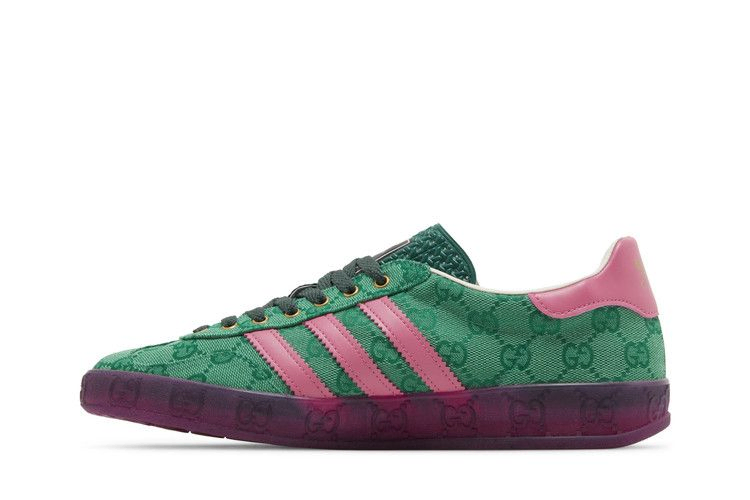 Кроссовки Gucci x adidas Wmns Gazelle 'Green GG Monogram'