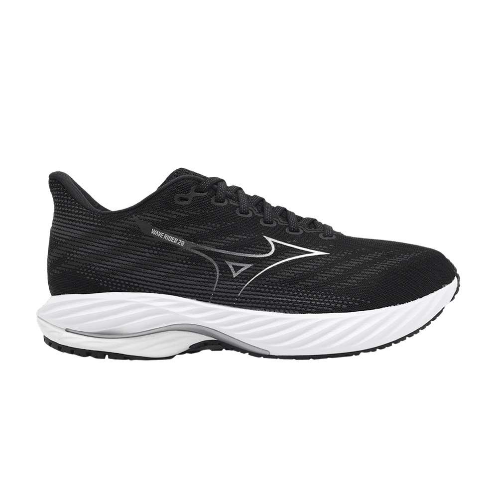 Кроссовки Mizuno Wave Rider 28 Super Wide 'Black White'