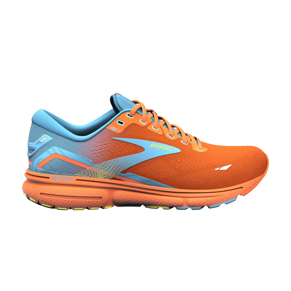 Krossovki-Brooks-Ghost-15-Orange-Blue