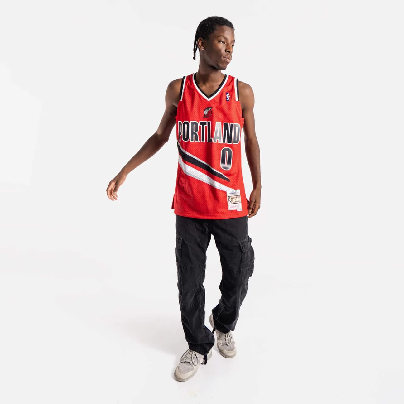 Баскетбольная джерси 2012-13 Portland Trail Blazers Damian Lillard #0 Swingman Hardwood Classics Red Jersey