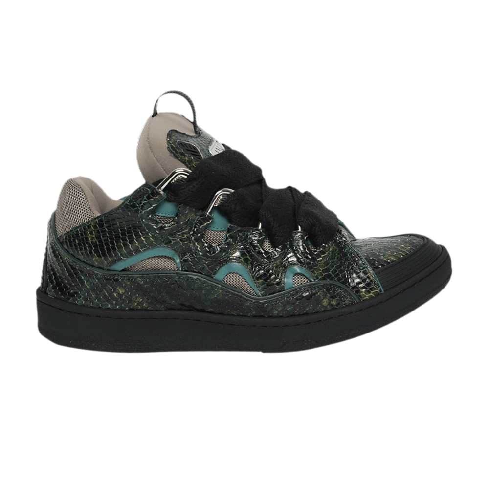 Кроссовки Lanvin Curb Sneakers 'Bottle Green Python'