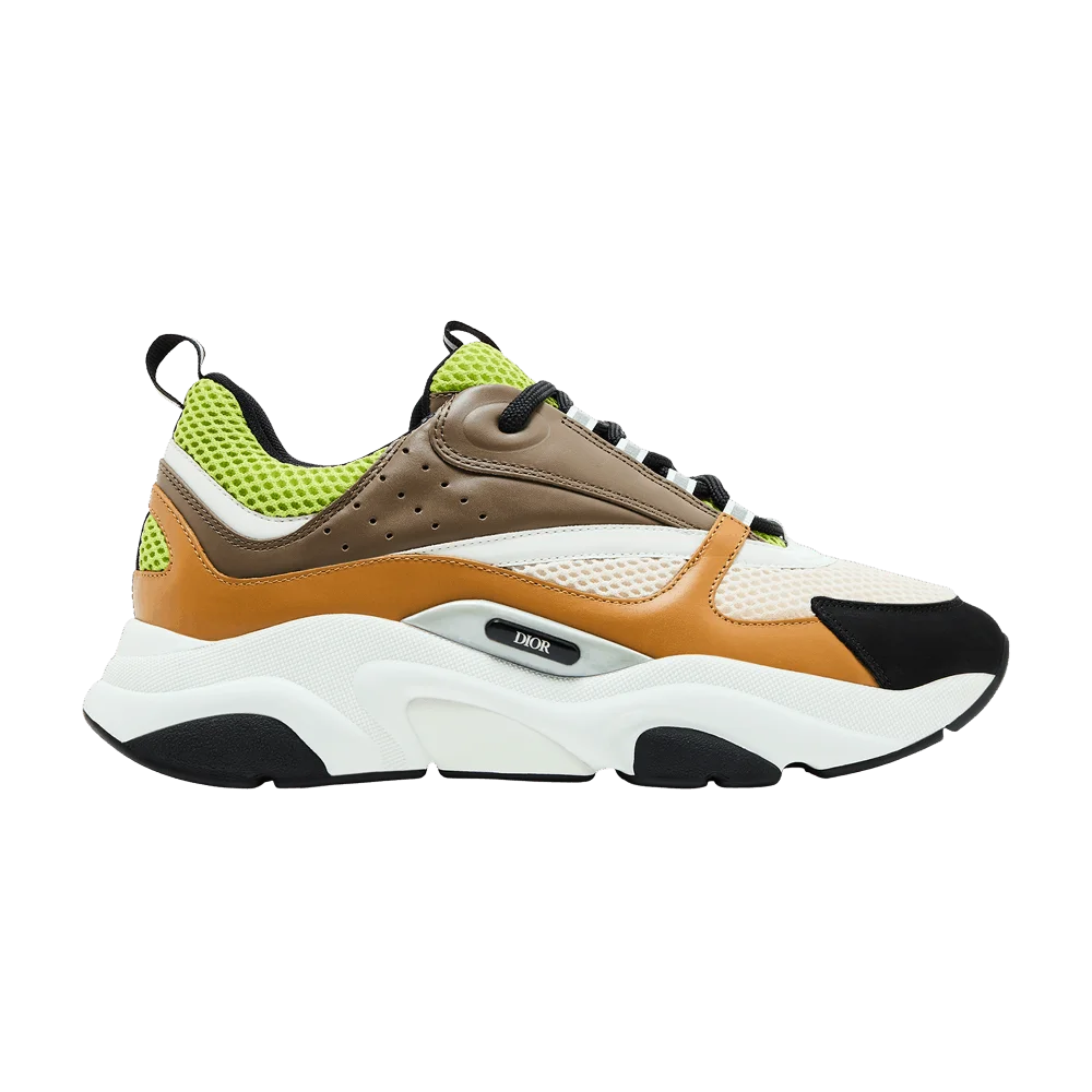 Krossovki-Dior-B22-Ebony-Camel-Yellow