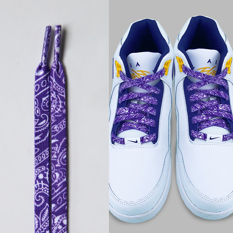 Шнурки Gorilla Guard Nike Flight Legacy Purple Paisley Laces