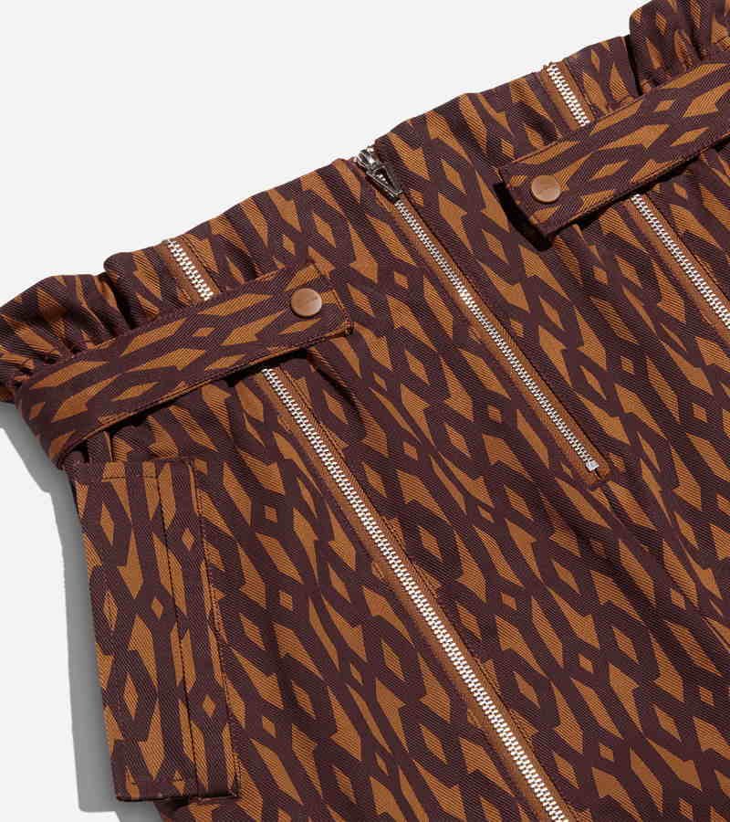 Спортивные штаны adidas Ivy Park Monogram Zipper Pants Wild Brown/Night Red