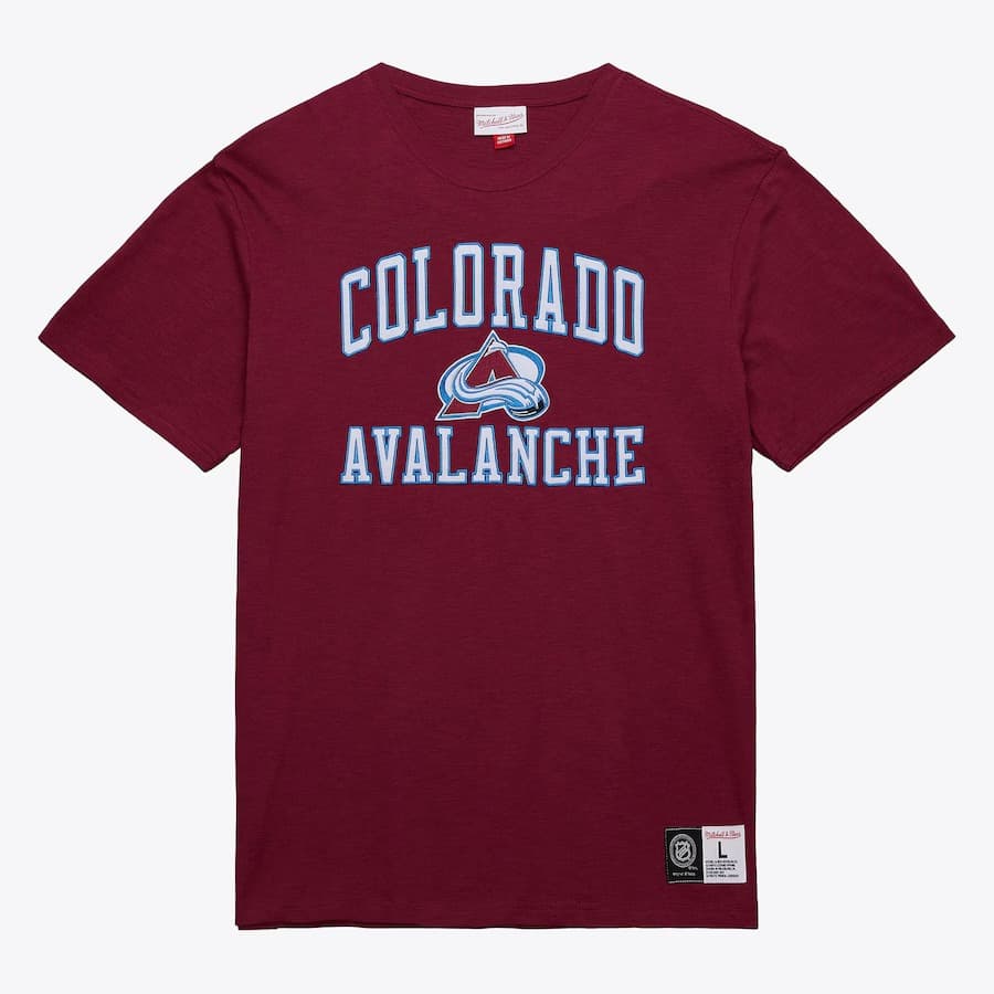 Футболка Mitchell & Ness Burgundy Colorado Avalanche Legendary Slub T-Shirt