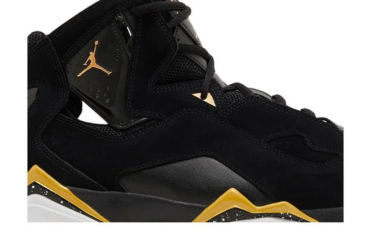 Кроссовки Air Jordan True Flight 'Black Metallic Gold Speckled'
