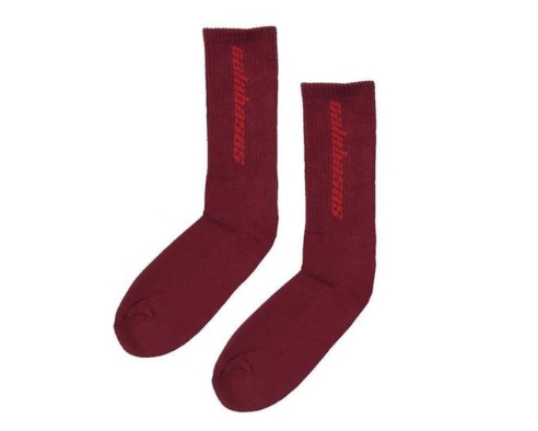 Спортивные носки Yeezy Calabasas Socks Luna Oxblood