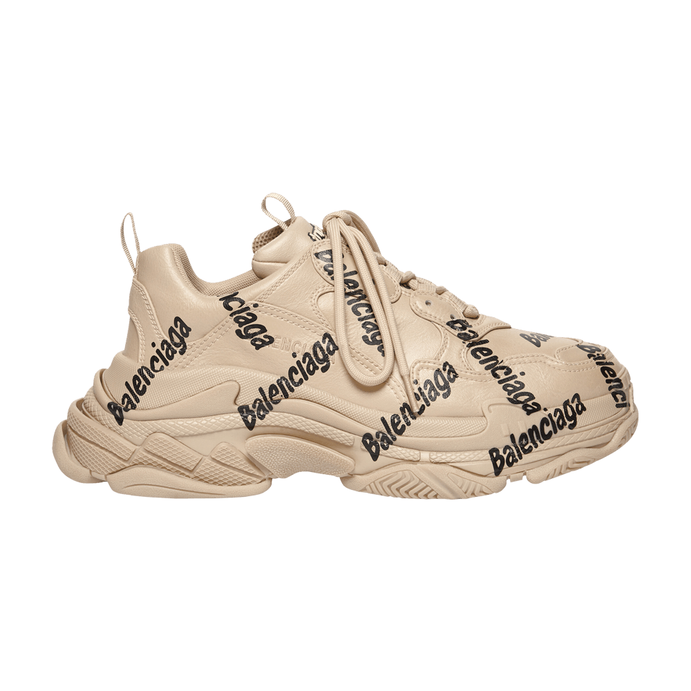 Кроссовки Balenciaga Wmns Triple S 'Logotype - Beige'