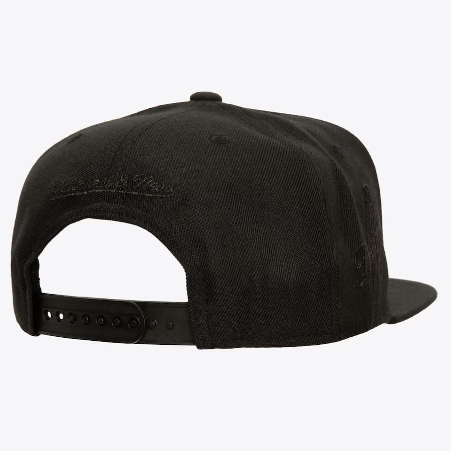 Бейсболка Mitchell & Ness Black Los Angeles Dodgers Pearl Snapback Hat
