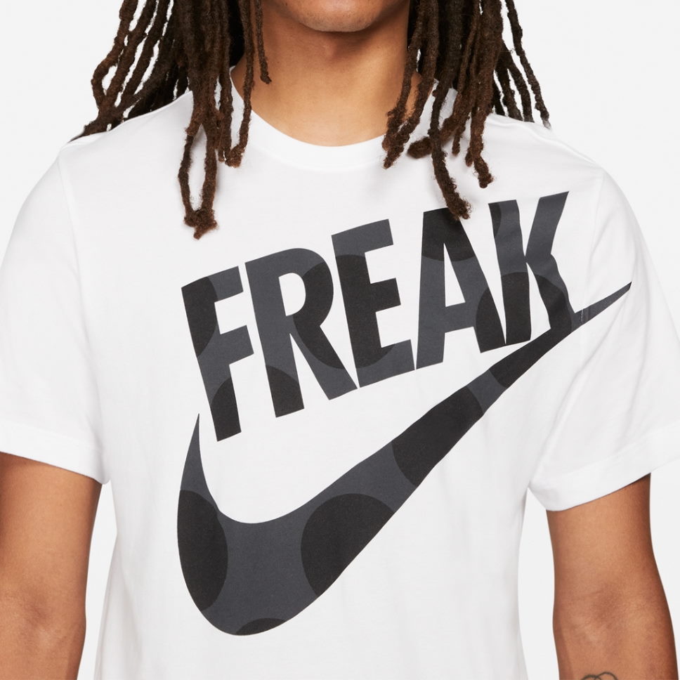 Футболка Nike Giannis Antetokounmpo Freak Logo T-Shirt White