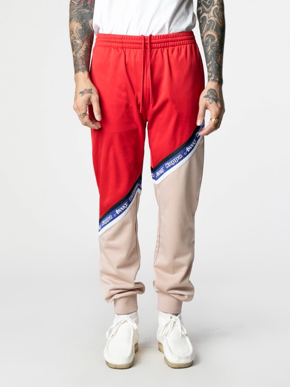 Спортивные штаны Awake x Kappa Eldred Track Pants Pink/Red