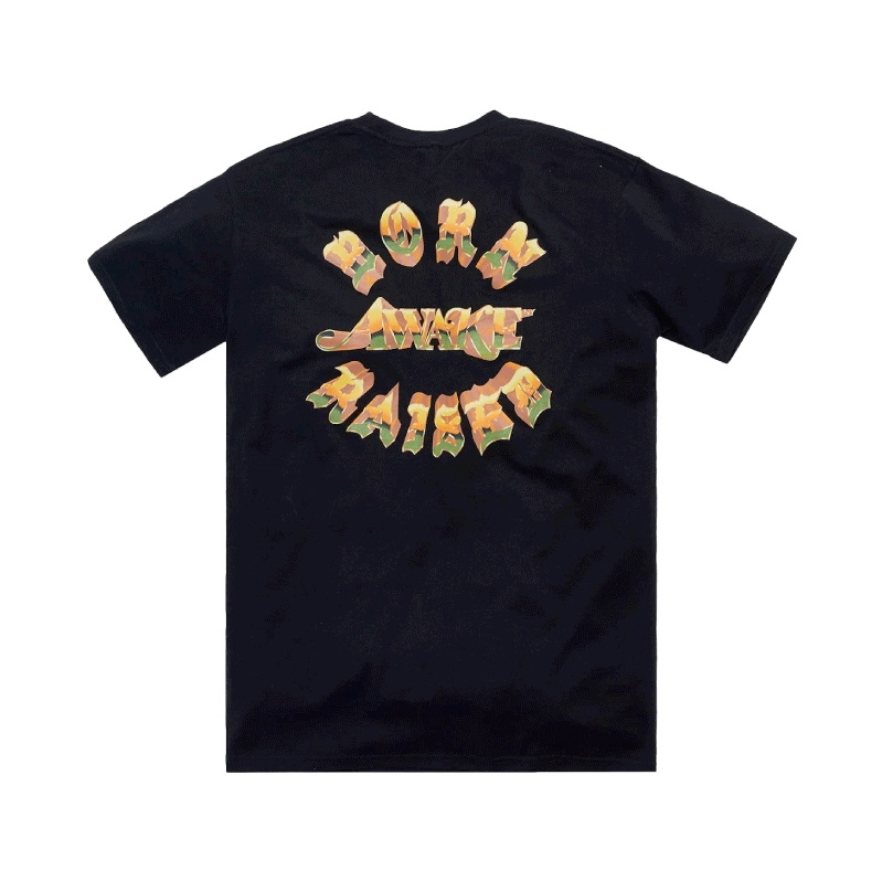 Футболка Awake x Born X Raised Chrome Rocker Tee Black