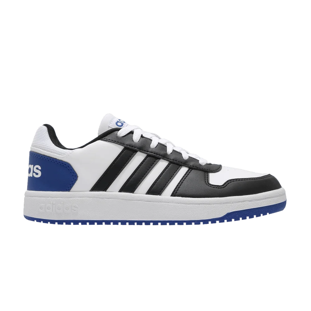 Krossovki-Adidas-Hoops-2.0-White-Royal-Blue