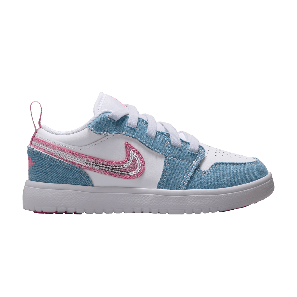 Кроссовки Air Jordan 1 Low ALT SE PS 'Denim Sequin'