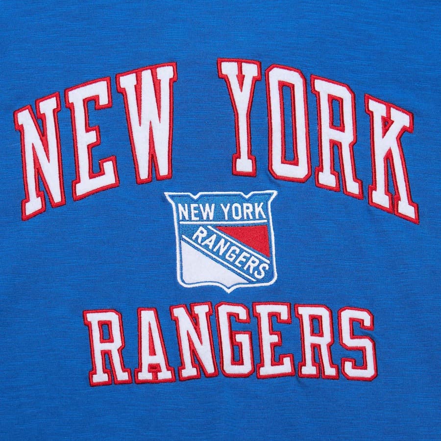 Футболка Mitchell & Ness Blue New York Rangers Legendary Slub T-Shirt