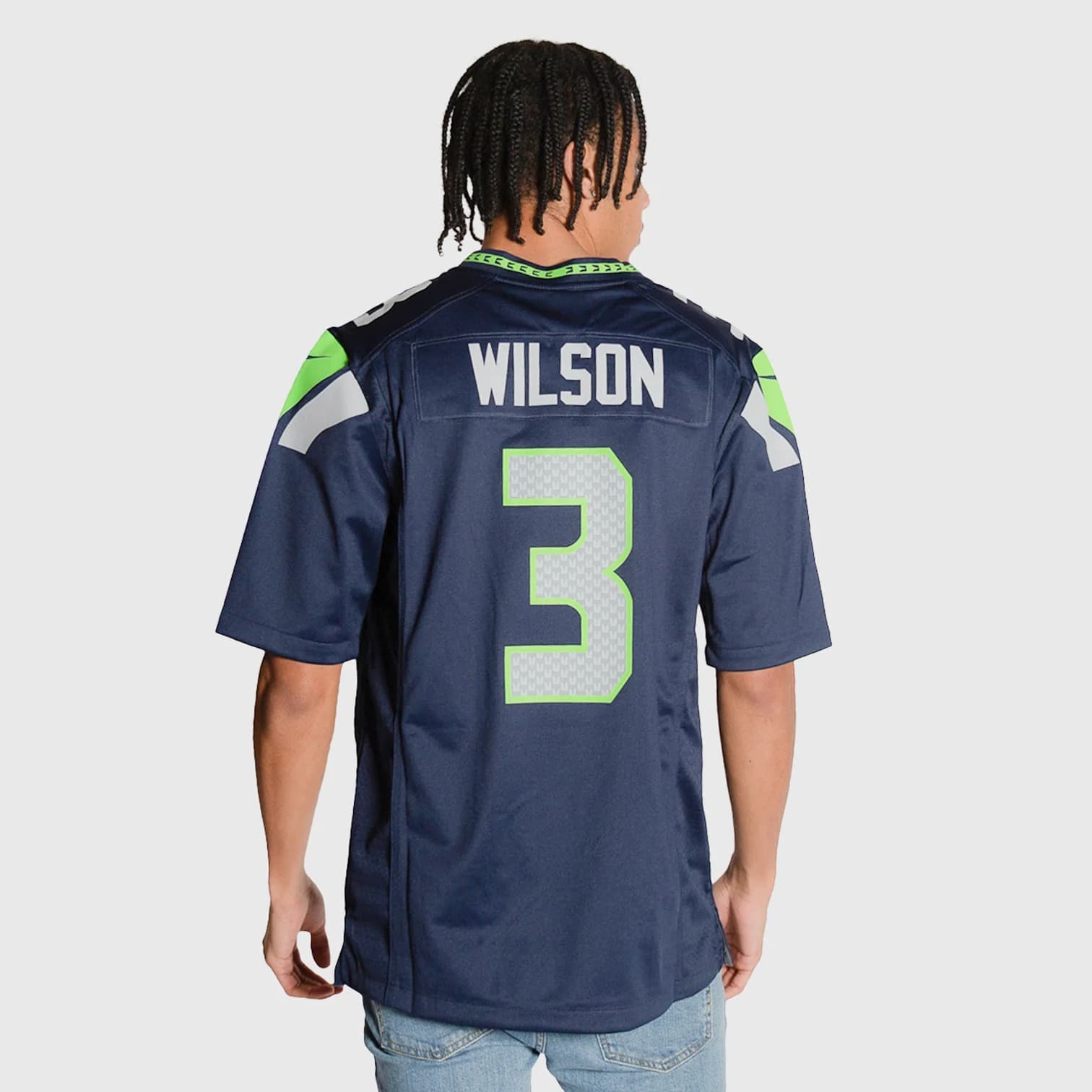 Футболка Nike Russell Wilson Seattle Seahawks Home NFL Game Jersey