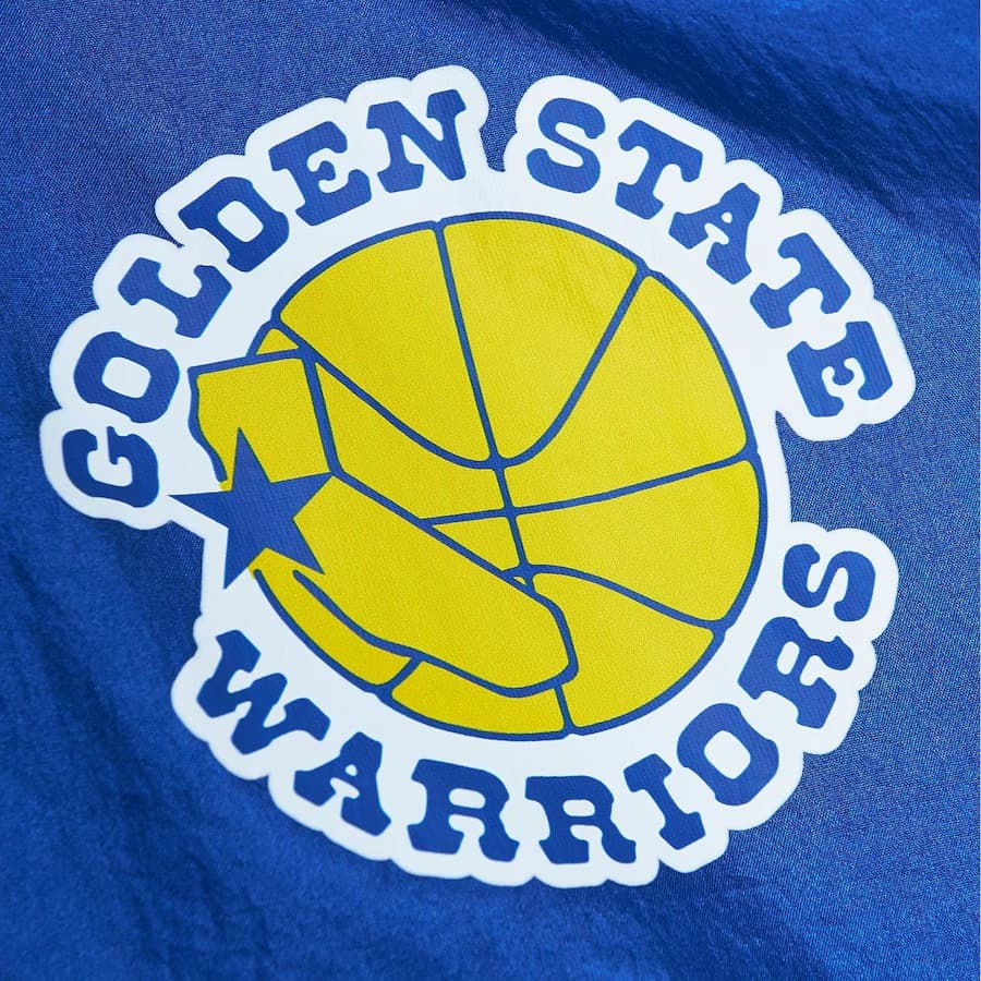 Анорак Mitchell & Ness Royal Golden State Warriors Team 2.0 Anorak Quarter-Zip Windbreaker Jacket