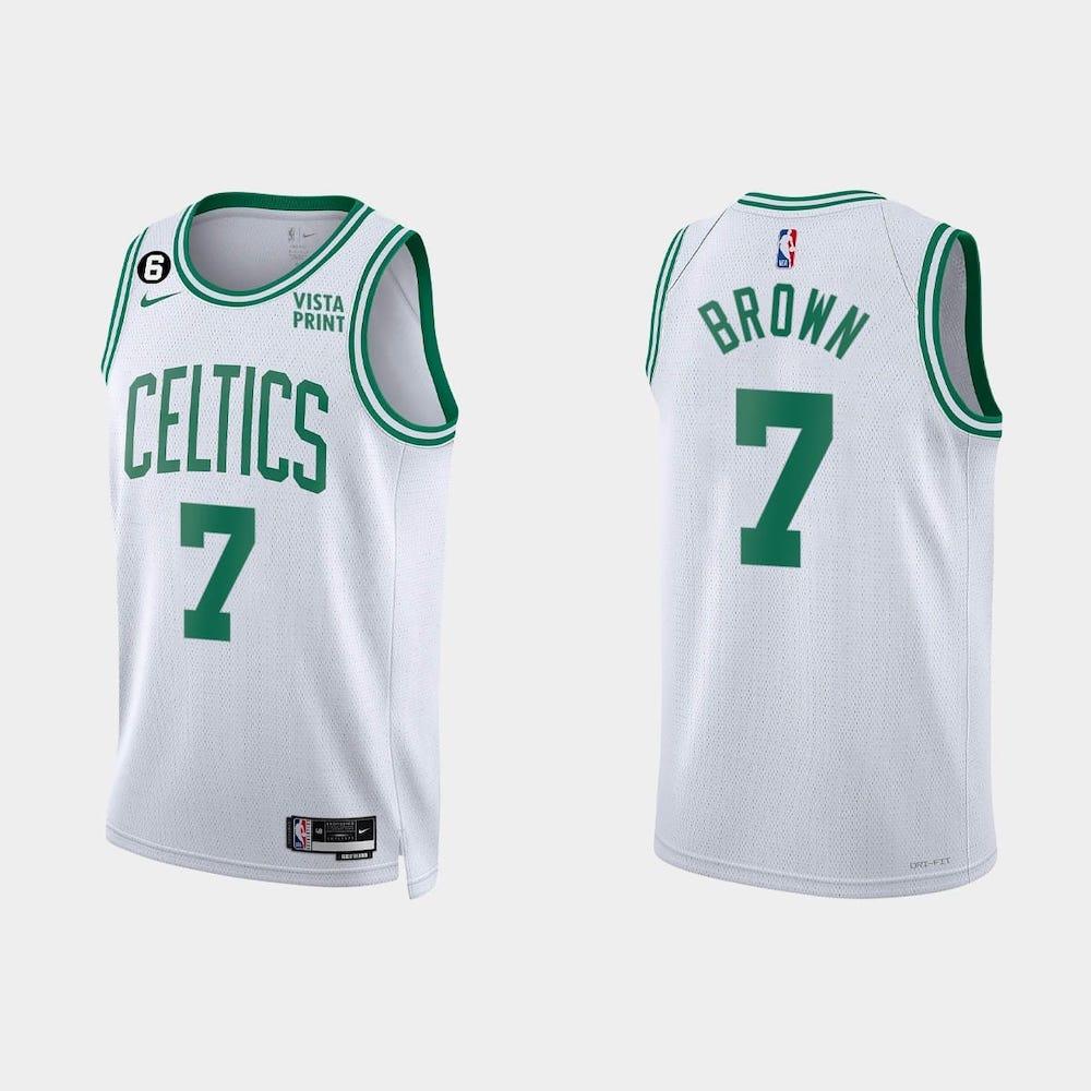 Баскетбольная джерси 2022-23 Boston Celtics #7 Jaylen Brown Association White Jersey