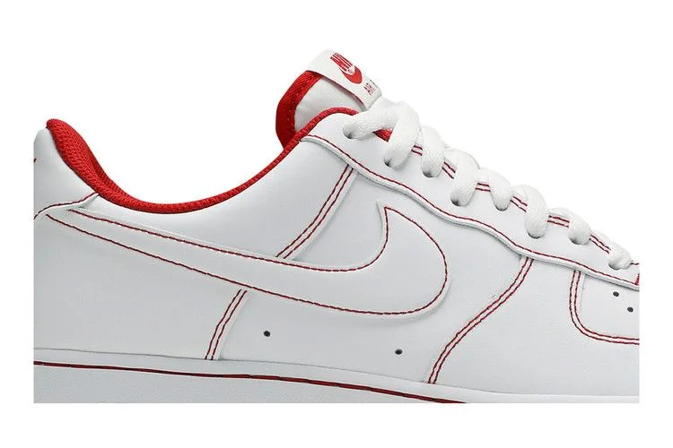 Кроссовки Nike Air Force 1 '07 'Contrast Stitch - White University Red'