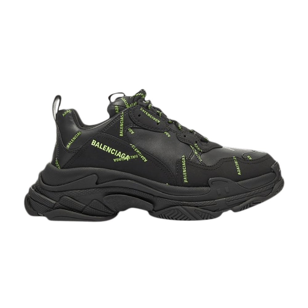 balenciaga-triple-s-trainer-allover-logo-black-fluo-yellow-536737-w2fa1-1070