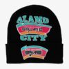 Mitchell-Ness-Black-San-Antonio-Spurs-Hardwood-Classics-Team-Origins-Cuffed-Knit-Hat-100x100