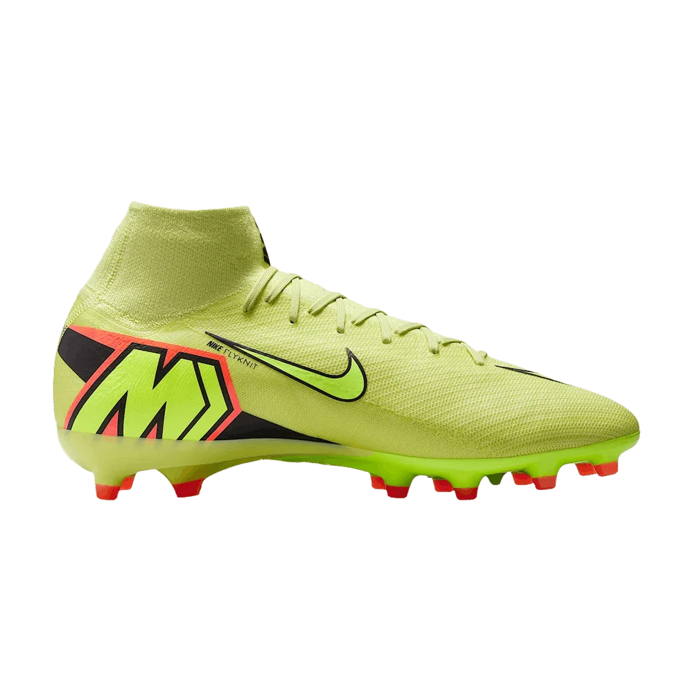 Кроссовки Nike Zoom Mercurial Superfly 10 Pro AG 'Limelight Hyper Crimson'