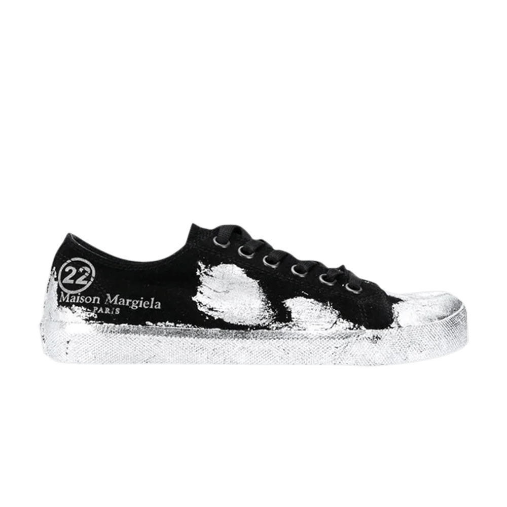 Кроссовки Maison Margiela Wmns Velvet Tabi 'Paint Effect - Black'
