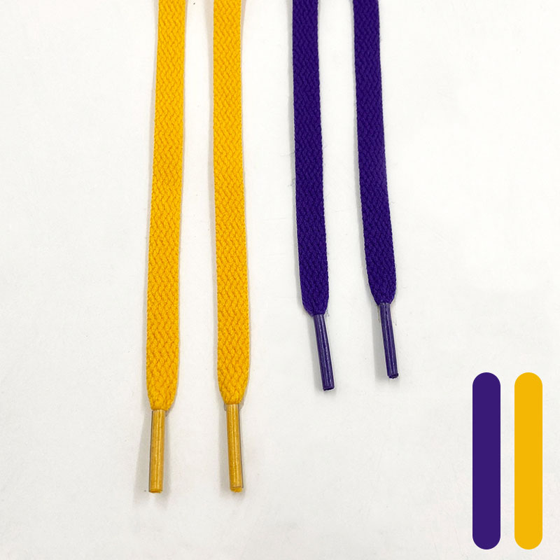 Шнурки Gorilla Guard Nike Flight Legacy Lakers Yellow-Purple Laces