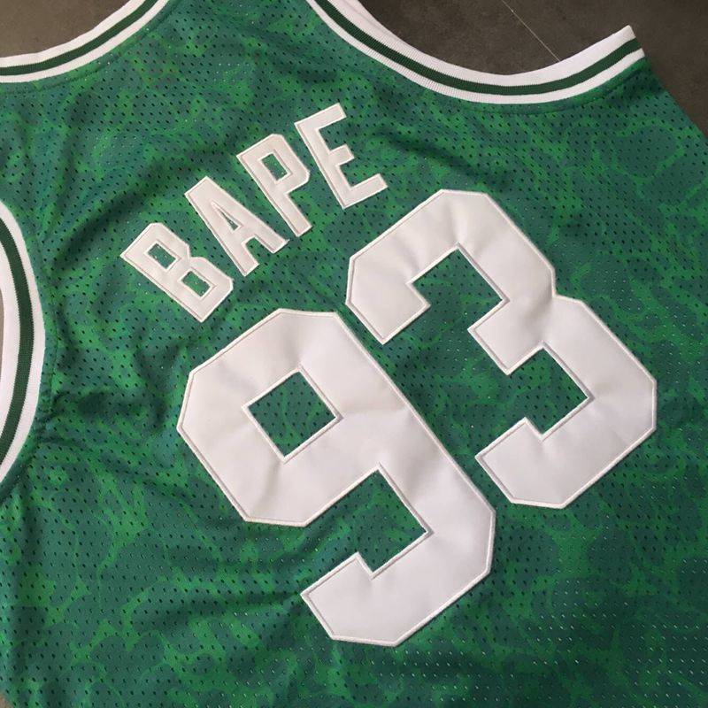 Баскетбольная джерси BAPE x Mitchell & Ness Celtics ABC Swingman Green