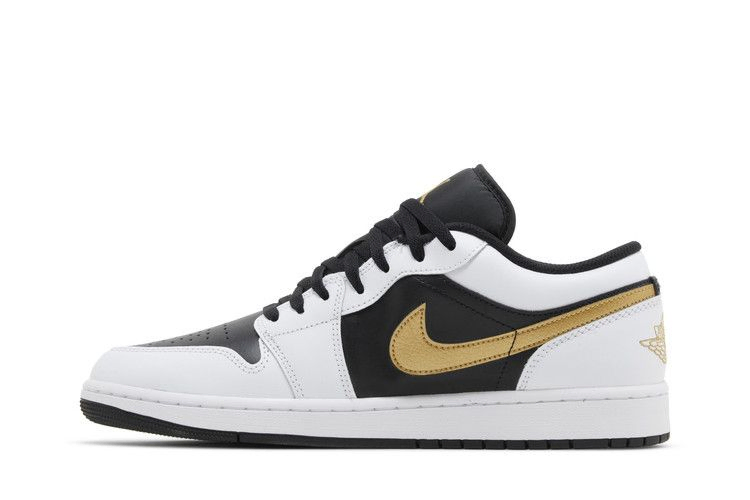 Кроссовки Air Jordan 1 Low 'Gold Swoosh'