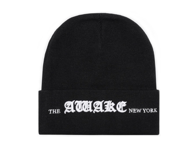 Awake-Old-English-Logo-Beanie-Black